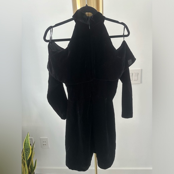 Zara - NWOT - Black Velvet Dress - S - Picture 4 of 5